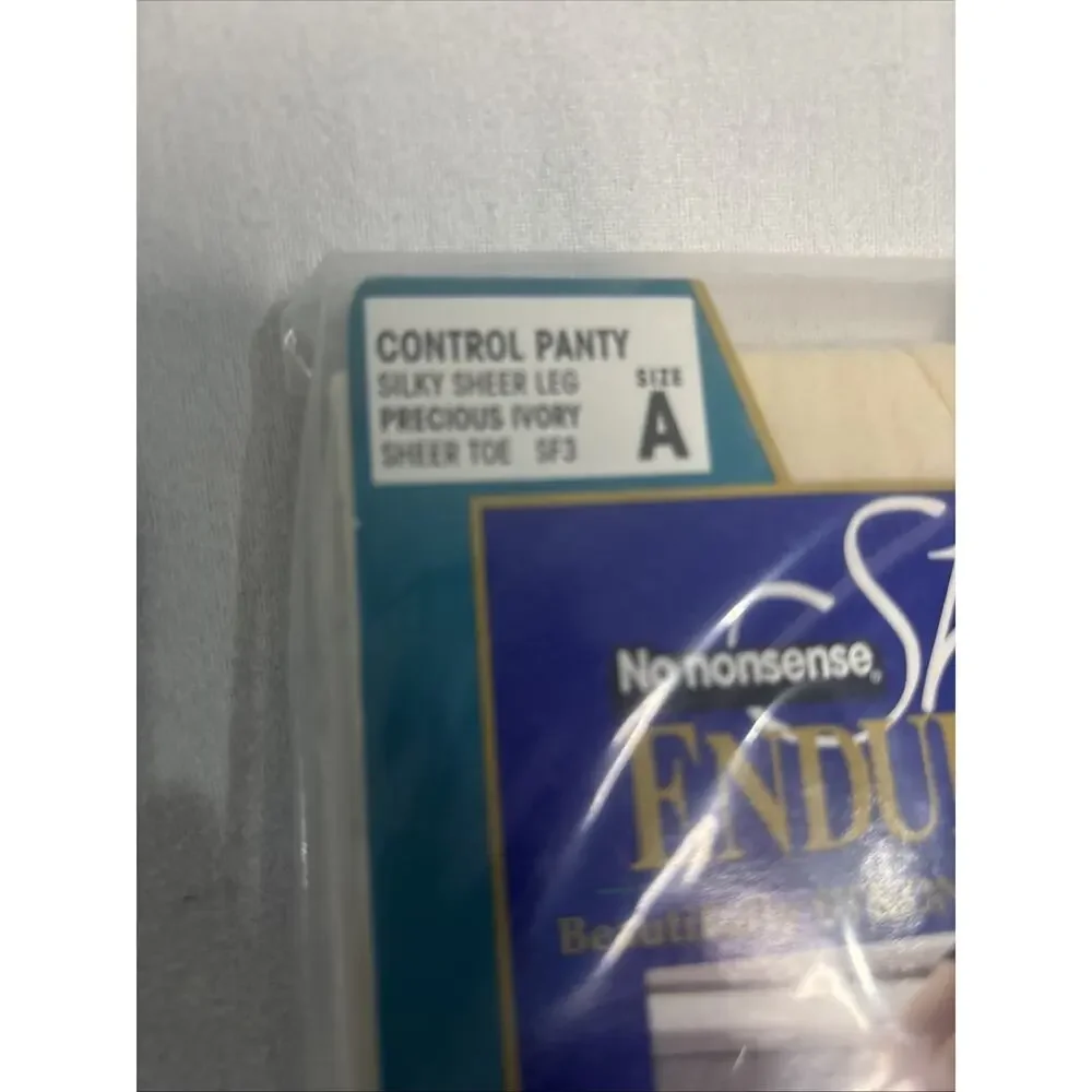 Vintage No Nonsense Sheer Endurance Control Precious Ivory Sheer Toe